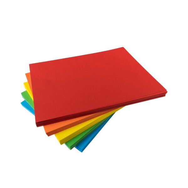 Bright Coloured Card 225gsm A4 (250 sheets) - 5 colours - Image 2