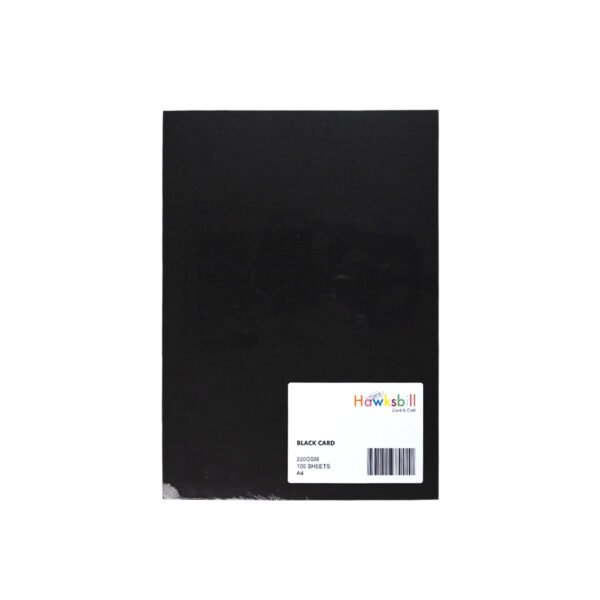 A4 Black Card 220gsm (100 sheets) - Image 4