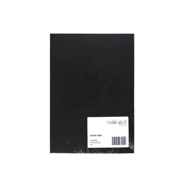 Black Craft Card 270gsm A4 (100 sheets) - Image 2