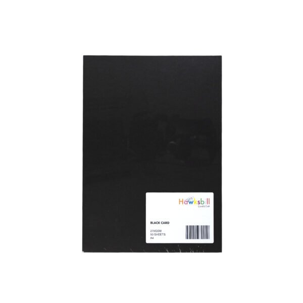 Black Craft Card 270gsm A4 (50 sheets) - Image 4