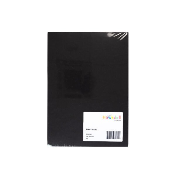 350gsm Card A4 - Black (100 sheets) - Image 5