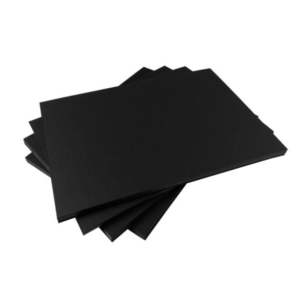 350gsm Card A4 - Black (100 sheets) - Image 2