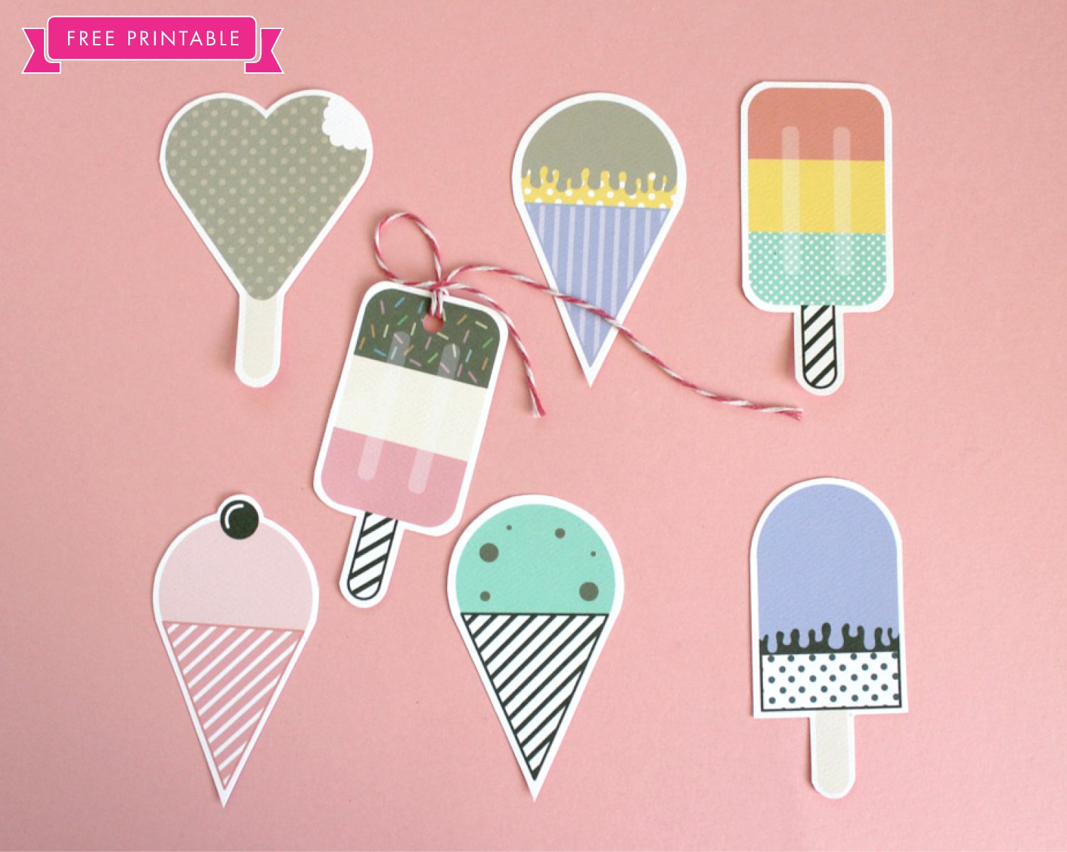 Ice Cream Gift Tags