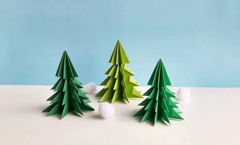 3D Paper Christmas Tree