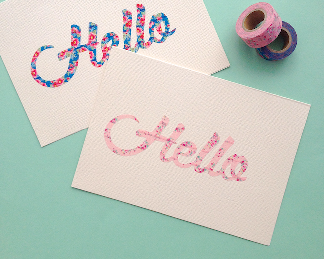 Washi Tape DIY Card