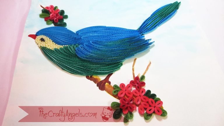 Quilled Bird (combing technique)