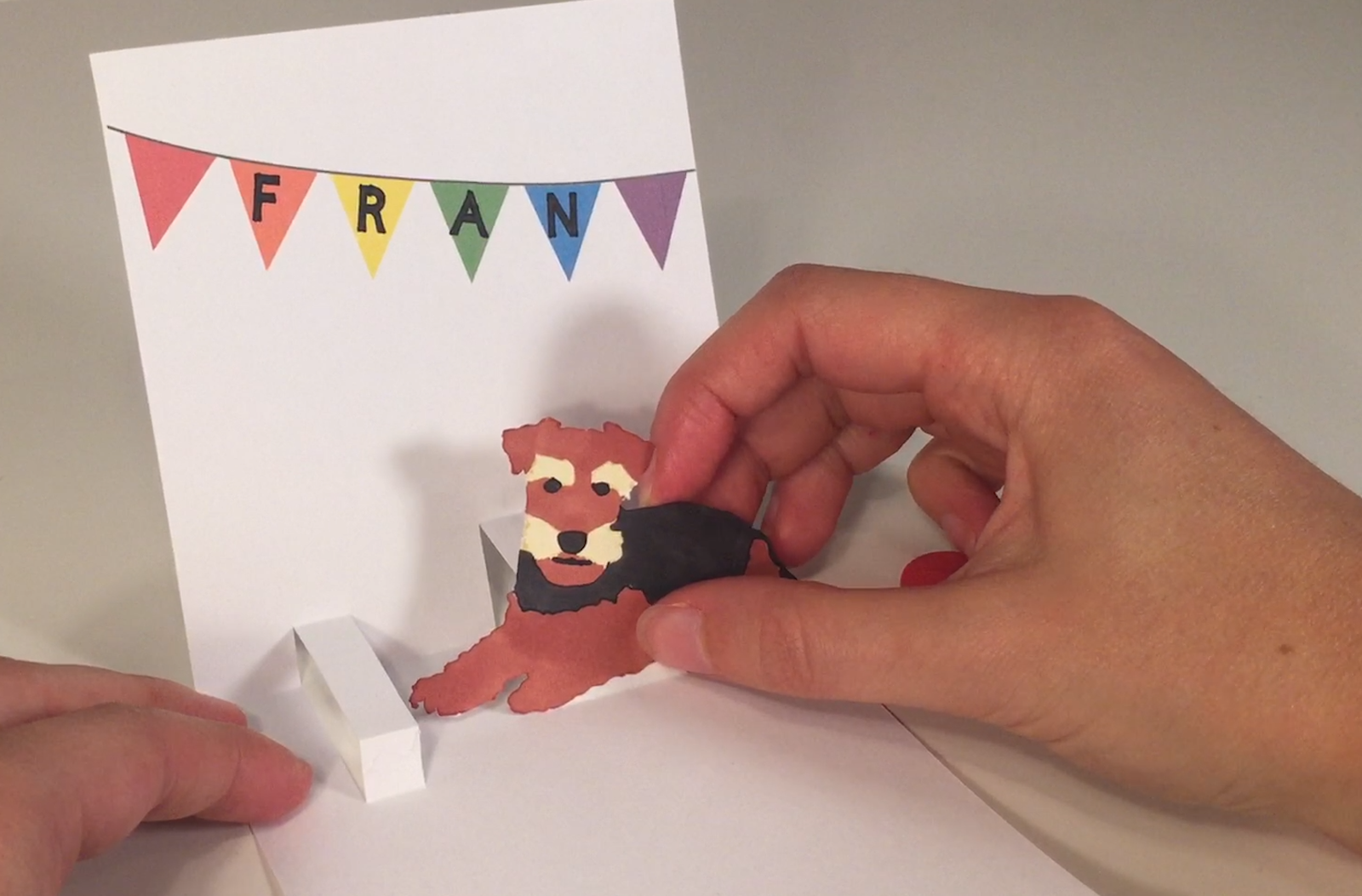 Dog pop-up card