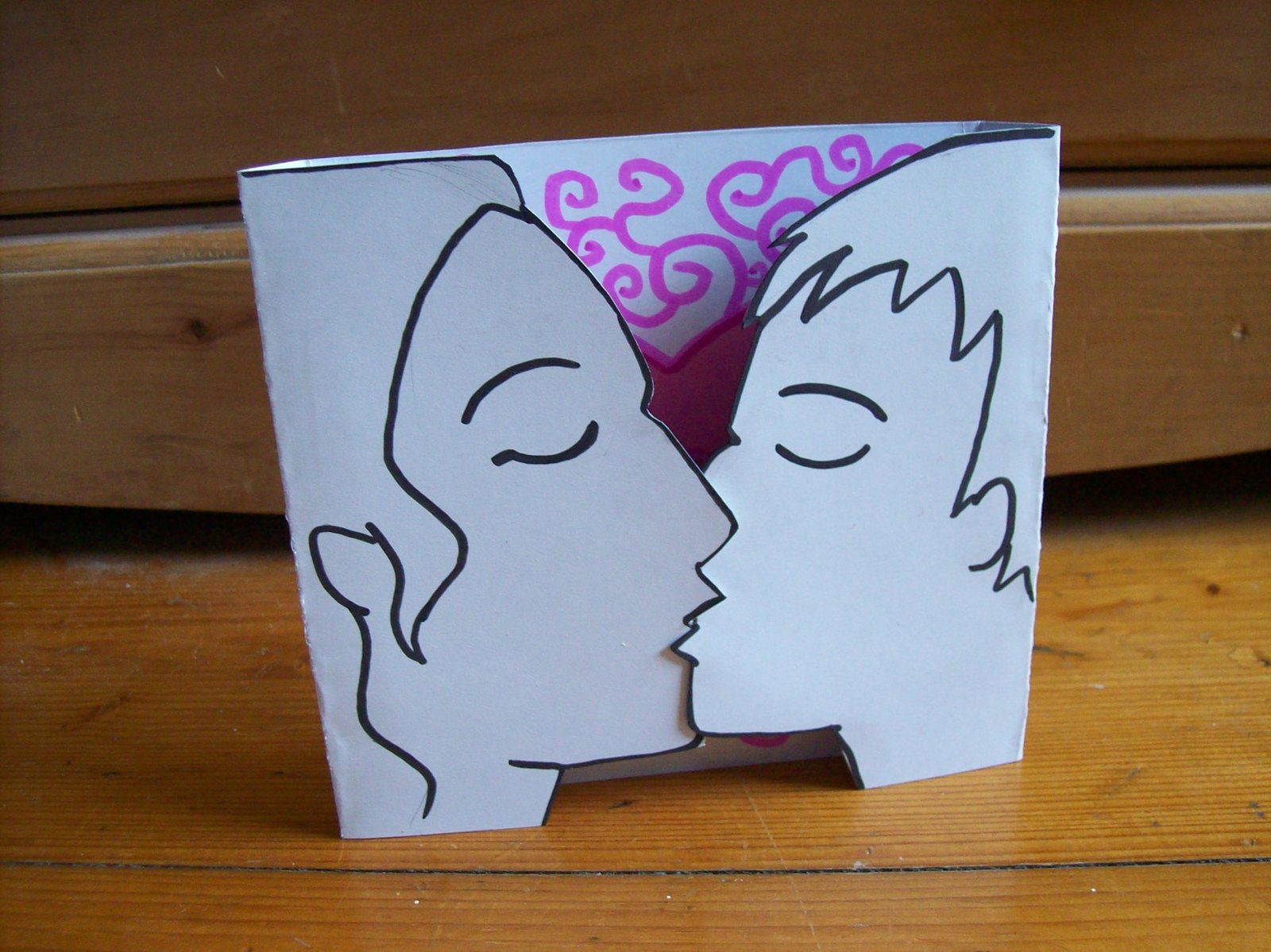 Kissing cards
