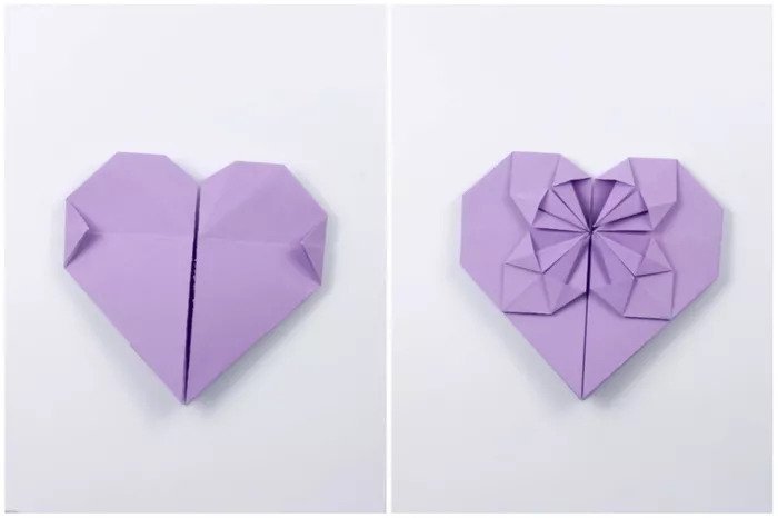 Origami hearts