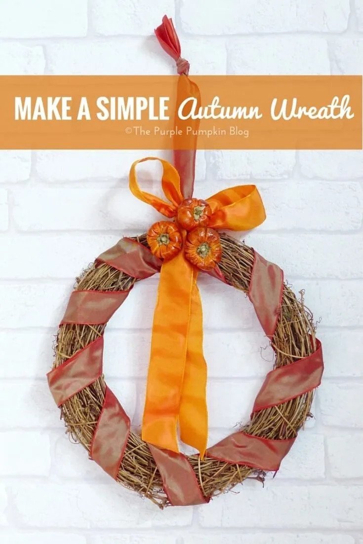 Simple autumn wreath